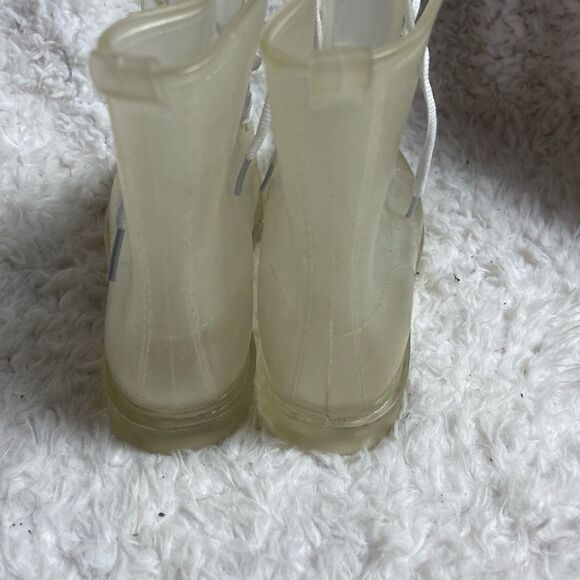 Clear jelly lace up combat rain boots EUR size 39. - Picture 6 of 10